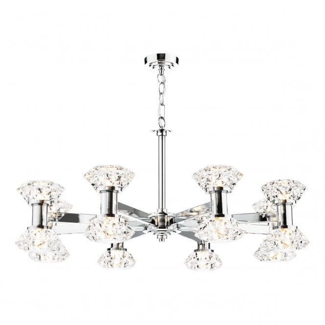 Tiana 16 Light Pendant in Polished Chrome