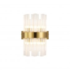 TIARA 4 Light G9 | Wall Light | Brass and Clear Glass