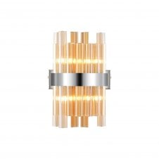 TIARA 4 Light G9 | Wall Light | Polished Nickel and Amber