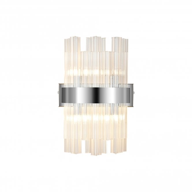 TIARA 4 Light G9 | Wall Light | Polished Nickel and Clear Glass