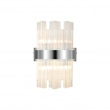 TIARA 4 Light G9 | Wall Light | Polished Nickel and Clear Glass