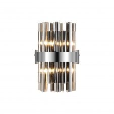 TIARA 4 Light G9 | Wall Light | Polished Nickel and Smoked Glass