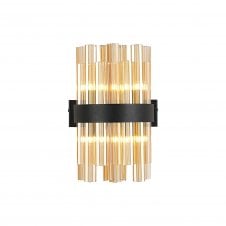 TIARA 4 Light G9 | Wall Light | Satin Black and Amber