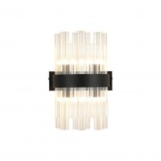 TIARA 4 Light G9 | Wall Light | Satin Black and Clear Glass