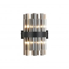TIARA 4 Light G9 | Wall Light | Satin Black and Smoked Glass