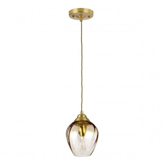 TIBER Mini Ceiling Pendant in Brushed Brass