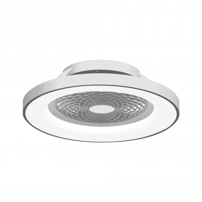 TIBET 70W LED Dimmable Ceiling Light and Fan in Silver