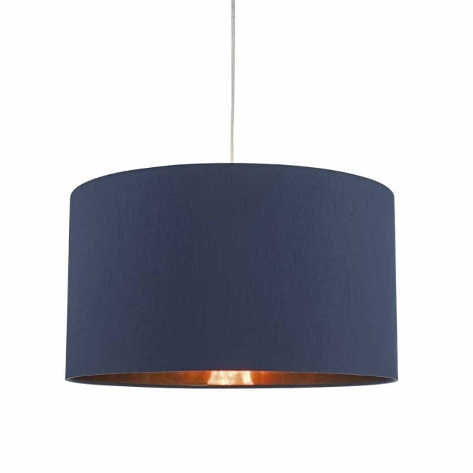 TIMON blue and copper easy fit pendant shade