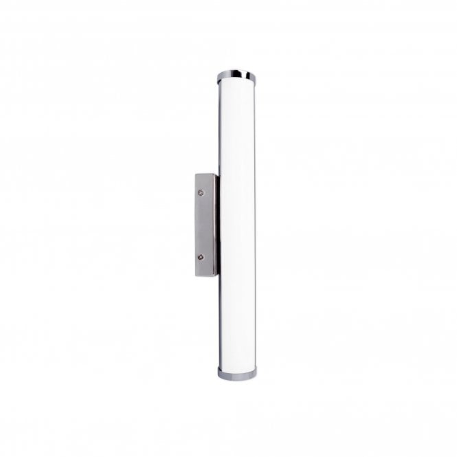TITO large polished chrome LED tubular bathroom wall light with 3 year warranty