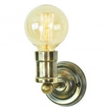 Industrial wall light brass vintage steampunk style.
