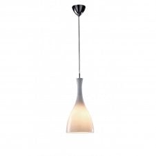 TONE slimline white glass ceiling pendant light