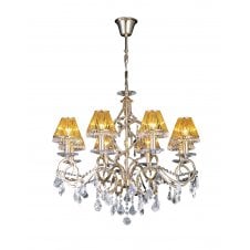 gold and crystal chandelier 