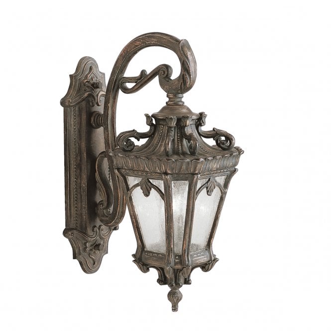 TOURNAI large ornate Gothic exterior wall lantern in aged bronze