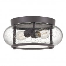 Bronze Flush Ceiling Light