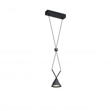 TRINITY LED Ceiling Pendant Conical Shade Sand Black Finish with 3 year warranty
