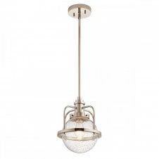 TRIOCENT 1 Light Pendant/ Semi-Flush in Polished Nickel