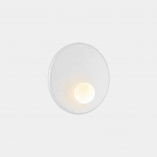 TRIP Single Wall Light fixture in Matte White with Opal Diffuser