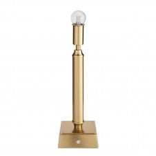 aged brass rechargeable table lamp