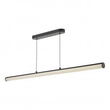 a black and opal glass modern LED bar pendant light for kitchens and studies