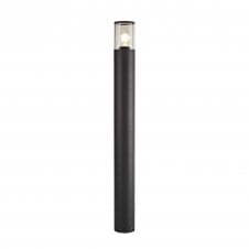 TUBULATE Modern 90cm Outdoor Post Light Anthracite with Cylinder Clear Glass Shade
