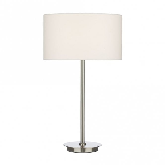 TUSCAN satin chrome table lamp base (base only) satin chrome
