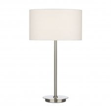 TUSCAN satin chrome table lamp base (base only) satin chrome