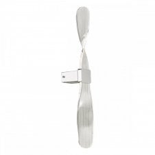 TWIST modern acrylic silver LED wall light