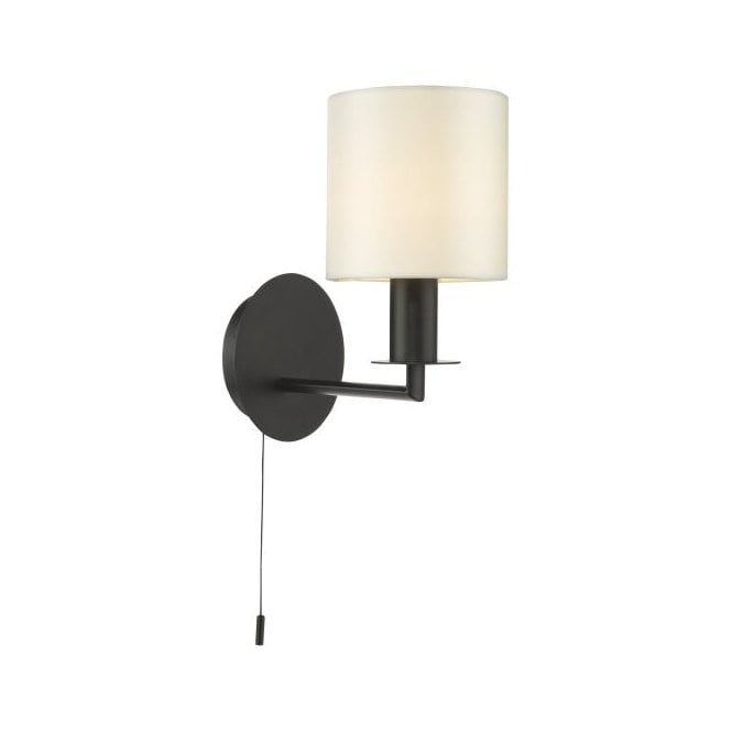Tyler Wall Light Matt Black with Shade