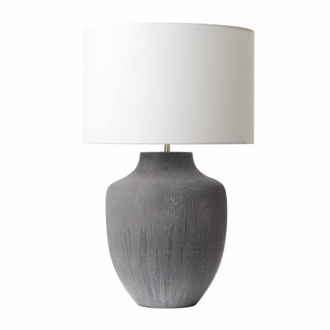 UDINE grey ceramic table lamp base