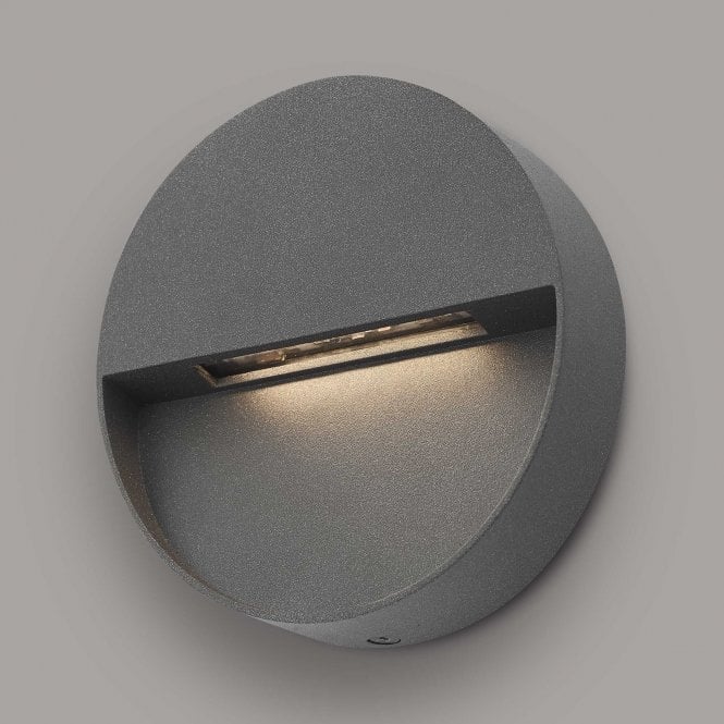 UGO 1 Light Wall Light Round Eyelid Anthracite IP65 LED