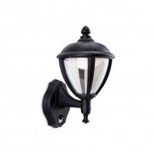 UNITE LED 1 Light Lantern with PIR Black