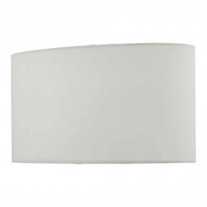 Utara Faux Silk Oval Table Lamp Shade in Ivory - 34cm