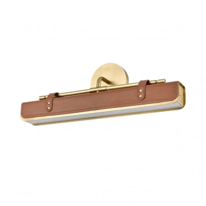 Valise LED Wall Light - Vintage Brass/Cognac Leather