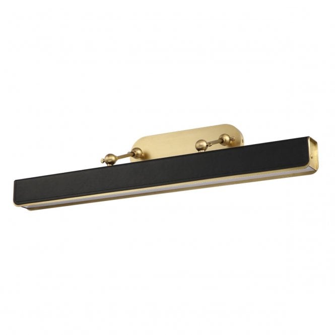 Valise Picture Large LED Picture Light - Vintage Brass/Tuxedo Leather