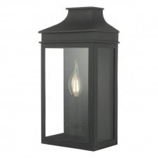 VAPOUR outdoor coach lantern in matte black finish