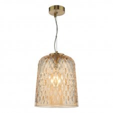 modern amber glass ceiling pendant