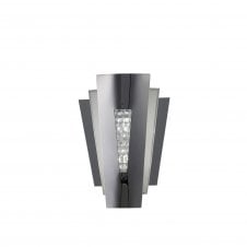 VEGA Crystal Deco Fan Wall Light Crystal Chrome