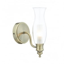 VESTRY antique brass bathroom wall light