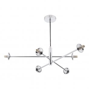 Vignette 6 Light Pendant in Polished Chrome (Fitting Only)