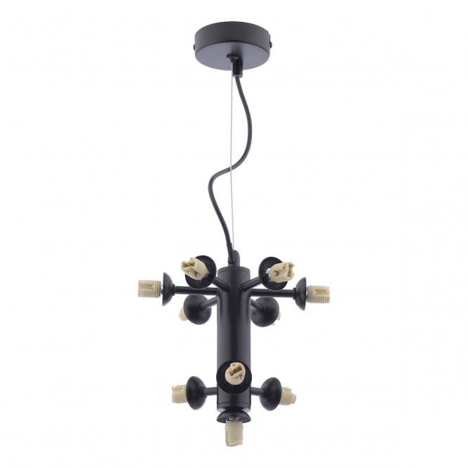VINE 10 Light Pendant | Satin Black &