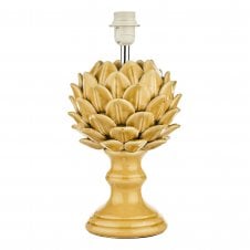 Table Lamp in Yellow Ceramic (Base Only)