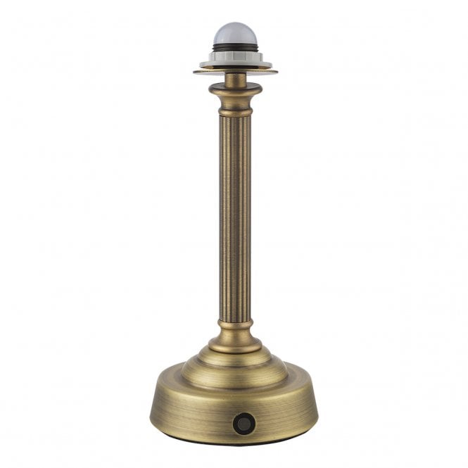 Virgil Rechargeable LED Table Lamp in Matt Antique Brass (Base Only)