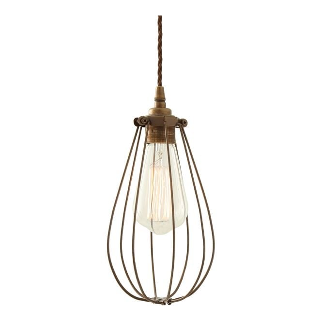 VOX Vintage Cage Pendant Light in Powder Coated Bronze