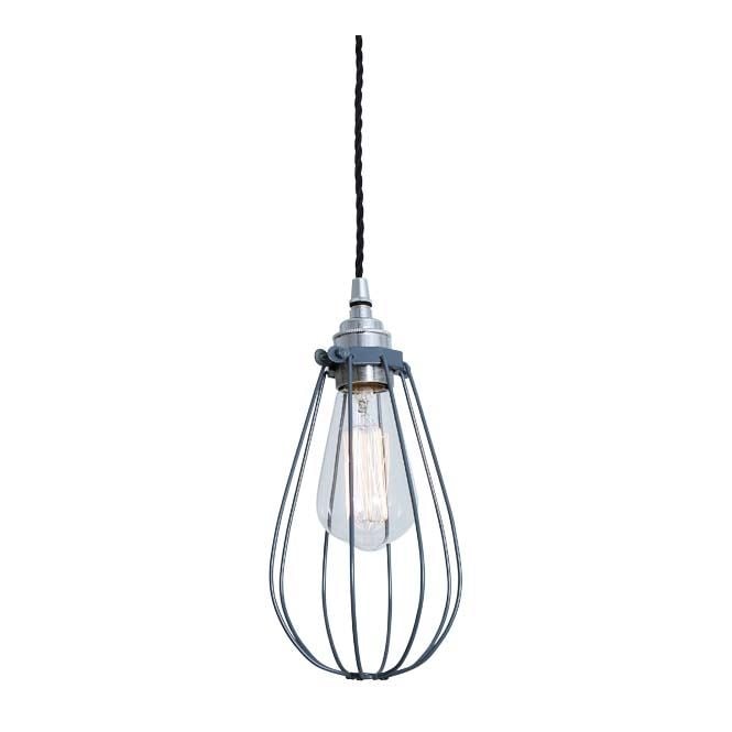 VOX Vintage Cage Pendant Light in Powder Coated Grey