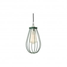 VOX Vintage Cage Pendant Light in Powder Coated Racing Green