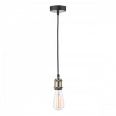 WACO E27 Ceiling Suspension - Antique Brass Matt Black