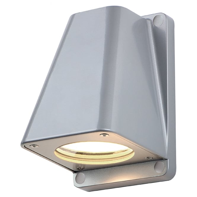 WALLYX silver grey outdoor garden wall light