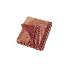 WALTON & CO NUTMEG Cashmere Touch Throw