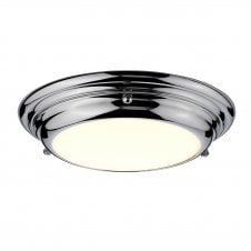 WELLAND mini flush LED ceiling light in polished chrome