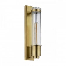 WELLINGTON 1 Light Wall Light in Antique Brass